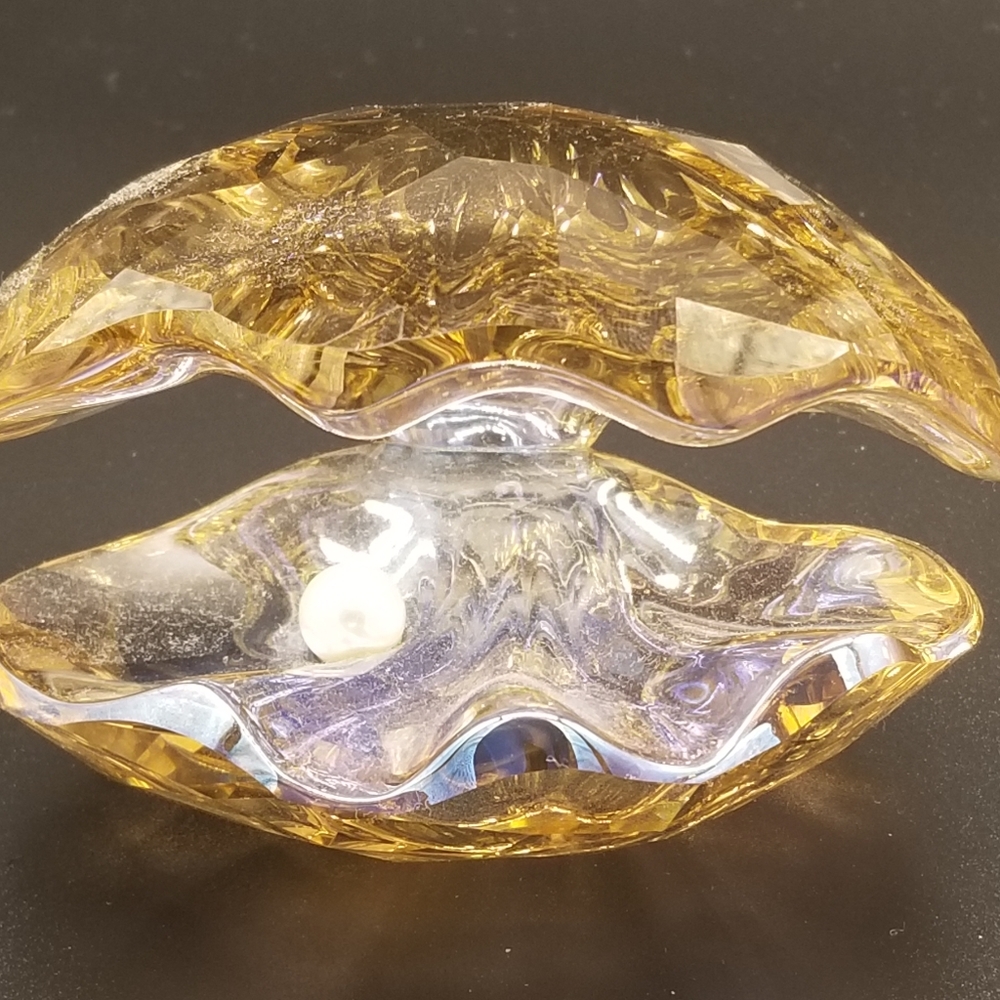 Swarovski Oyster with Pearl (vintage rose)